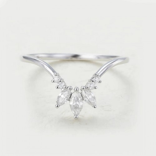 Marquise Diamond Wedding Band Ring SS0162