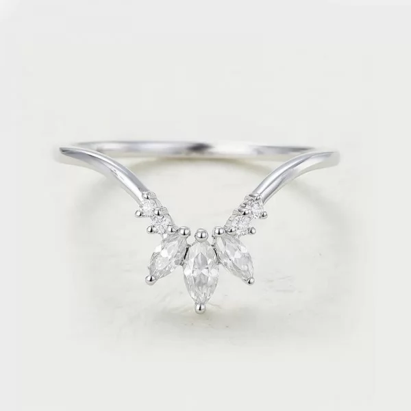 Marquise Diamond Wedding Band Ring SS0162
