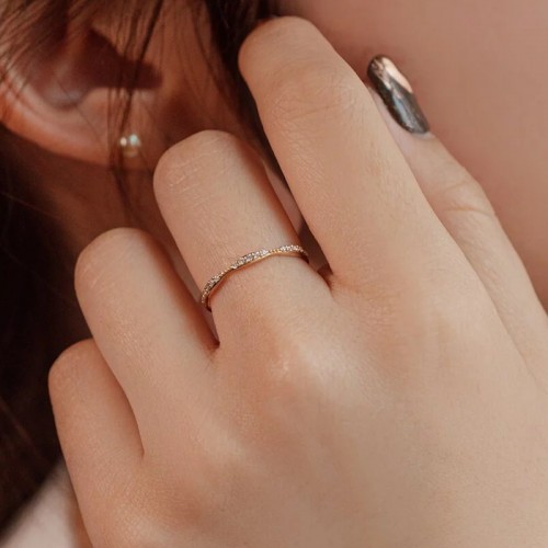 Diamond Gold Wedding Band Ring SS0273