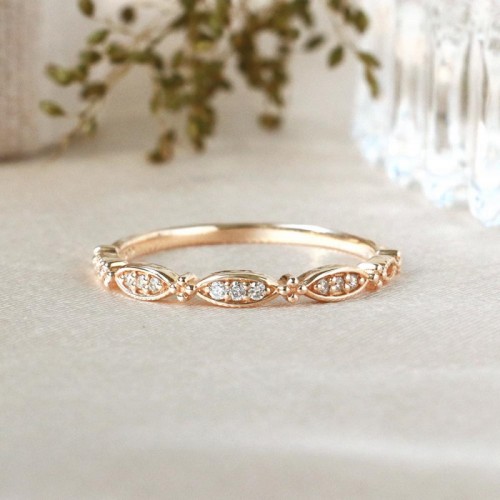 Diamond Gold Vintage Style Ring SS0276