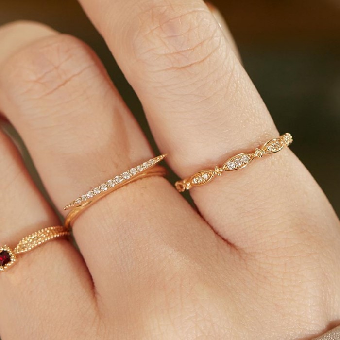 Diamond Gold Vintage Style Ring SS0276 Diamond Gold Vintage Style Ring SS0276