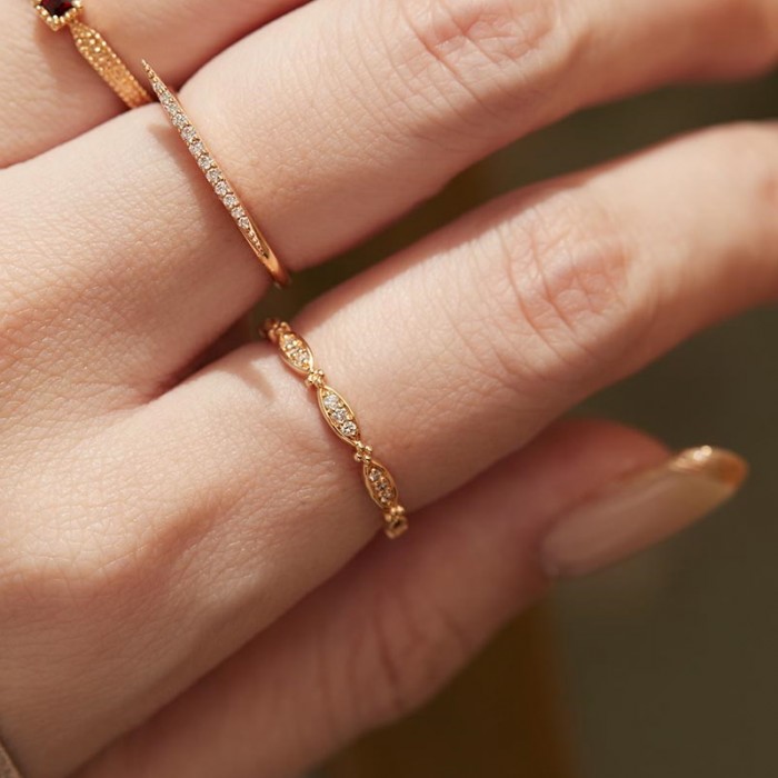 Diamond Gold Vintage Style Ring SS0276 Diamond Gold Vintage Style Ring SS0276