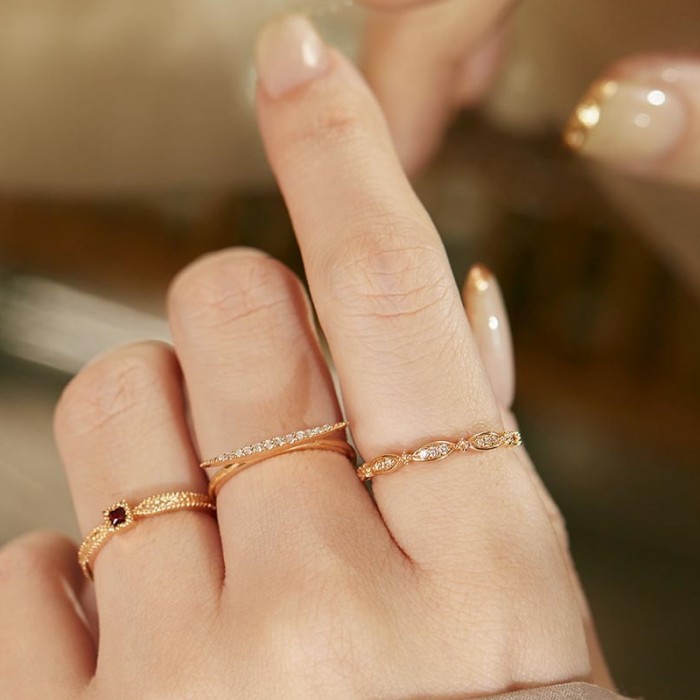 Diamond Gold Vintage Style Ring SS0276 Diamond Gold Vintage Style Ring SS0276