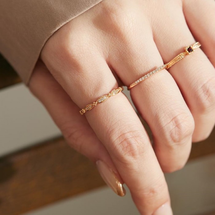 Diamond Gold Vintage Style Ring SS0276 Diamond Gold Vintage Style Ring SS0276