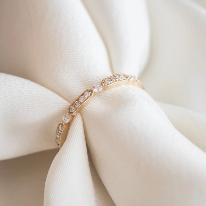 Diamond 14K Gold Wedding Band SS0266