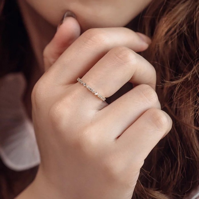 Diamond 14K Gold Wedding Band SS0266