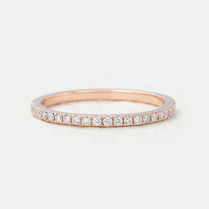 Half Eternity Diamond Gold Wedding Band SS0320