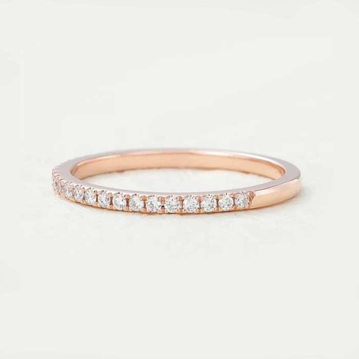 Half Eternity Diamond Gold Wedding Band SS0320