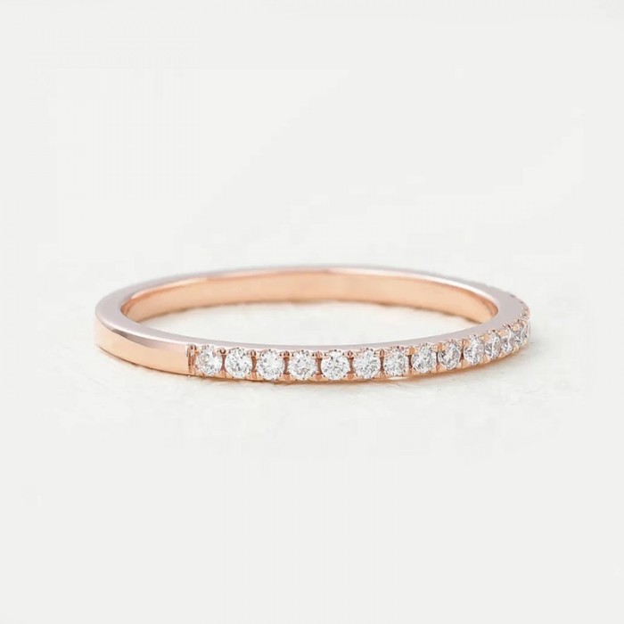 Half Eternity Diamond Gold Wedding Band SS0320