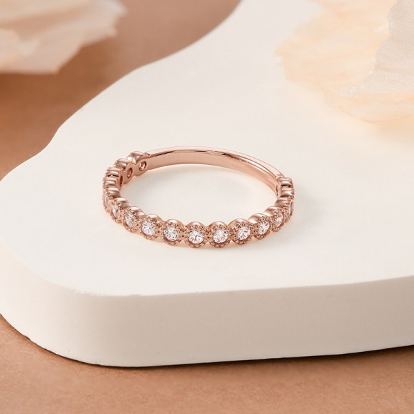 Natural Diamonds Gold Bezel Ring SS0021