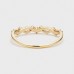 Lace Diamond 14K Solid Gold Curved Ring SS0325