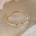 Diamond Gold Leaf Design Ring SS0264