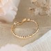 Diamond Gold Leaf Design Ring SS0264
