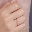 Diamond Ring 14K Solid Gold Band SS0004