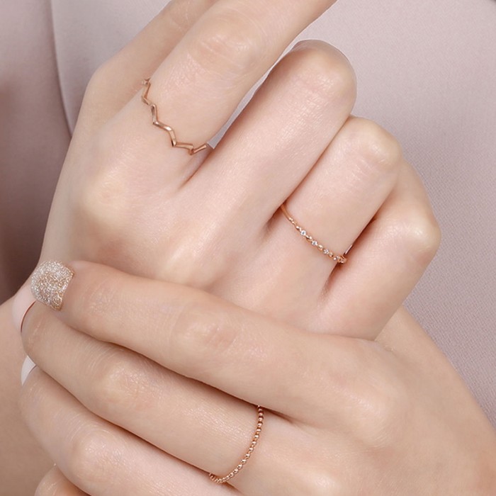 Diamond Ring 14K Solid Gold Band SS0004 Diamond Ring 14K Solid Gold Band SS0004