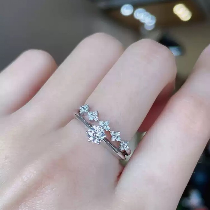 14K Solid Gold Natural Diamond Ring SS0224