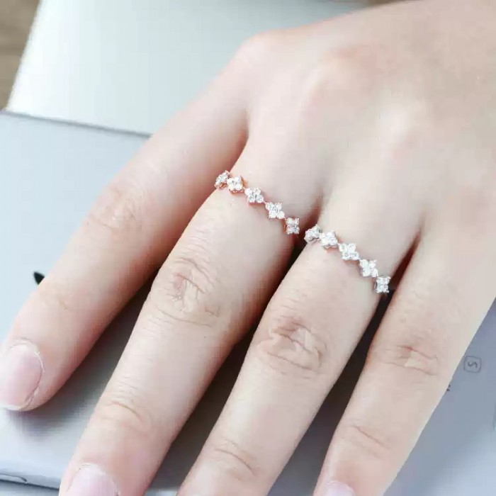 14K Solid Gold Natural Diamond Ring SS0224