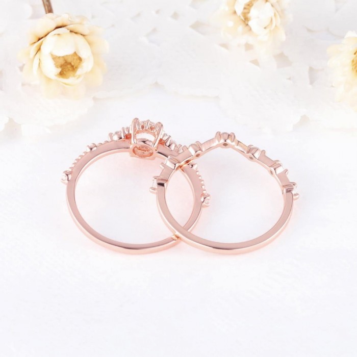 Siyah/Gri Elmas Ve Pırlanta Alyans Set Yüzük SS0166