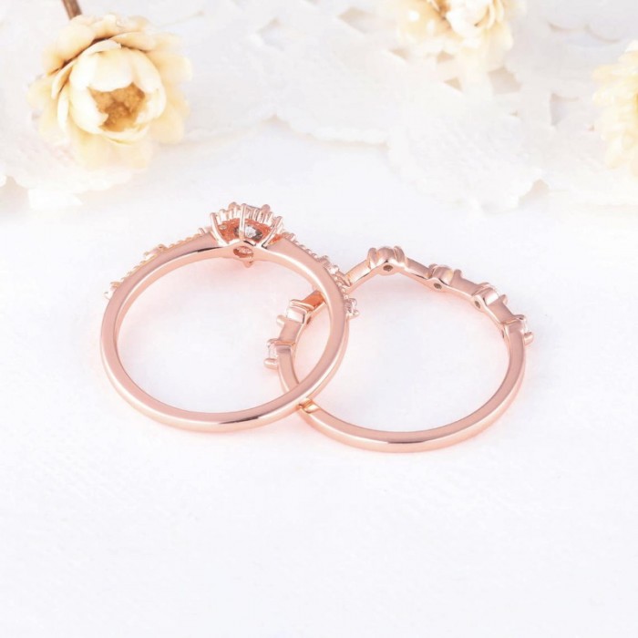 Salt & Pepper Ham Elmas Ve Pırlanta Yüzük Set SS0167