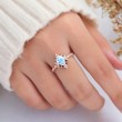 Damla Opal Ve Pırlanta Vintage Hilal Yüzük SS0339