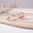 Damla Opal Ve Pırlanta Sarmaşık Dal Yüzük SS0353