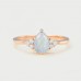Drop Opal & Diamond Gold Statement Ring SS0342