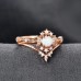 Opal & Diamond Vintage 2PCS Set Ring SS0343