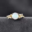Opal & Marquise Diamond Ivy Leaf Ring SS0354