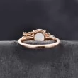 Opal & Marquise Diamond Ivy Leaf Ring SS0354