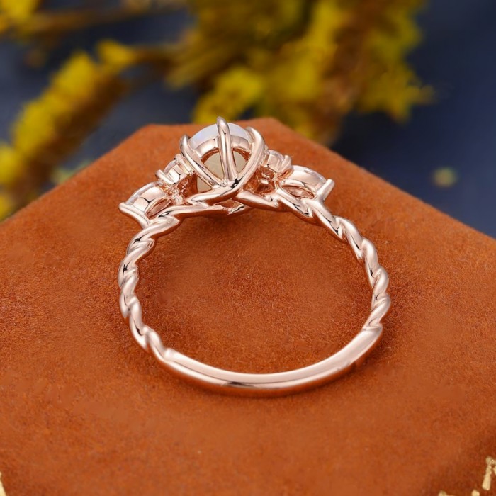 Opal & Marquise Diamond Engagement Ring SS0356 Opal & Marquise Diamond Engagement Ring SS0356