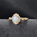 Oval Opal & Diamond Vintage Style Ring SS0350