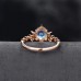 Opal & Diamond Moon Design Vintage Ring SS0360