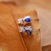Pear Sapphire & Marquise Diamond Earrings SS3011