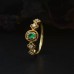 Natural Emerald And Diamond Vintage Ring SS0032
