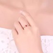 Oval Red Ruby 14K Solid Gold Heart Ring SS0418