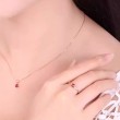 Oval Red Ruby 14K Solid Gold Heart Ring SS0418