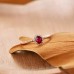 Oval Ruby And Diamond Solitaire Ring SS0091