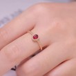 Oval Kesim Yakut Ve Pırlanta Yüzük SS0091