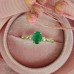 Oval Emerald And Diamond Vintage Ring SS0231