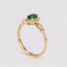 Emerald & Diamond Vintage Style Ring SS0077