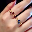 Ruby, Sapphire,Emerald & Diamond Ring SS0067