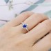 Ceylon Blue Sapphire Diamond Vintage Ring SS0226