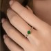 Oval Emerald & Diamond Vintage Ring SS0233
