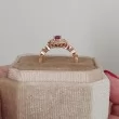 Natural Oval Ruby & Diamond Vintage Ring SS0235