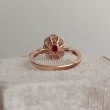 Natural Oval Ruby & Diamond Vintage Ring SS0235