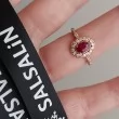 Natural Oval Ruby & Diamond Vintage Ring SS0235