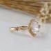 White Topaz And Diamond Vintage Ring SS0175