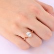 White Topaz And Diamond Vintage Ring SS0175